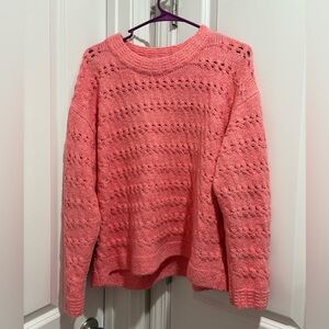 Old Navy Coral Knit Sweater